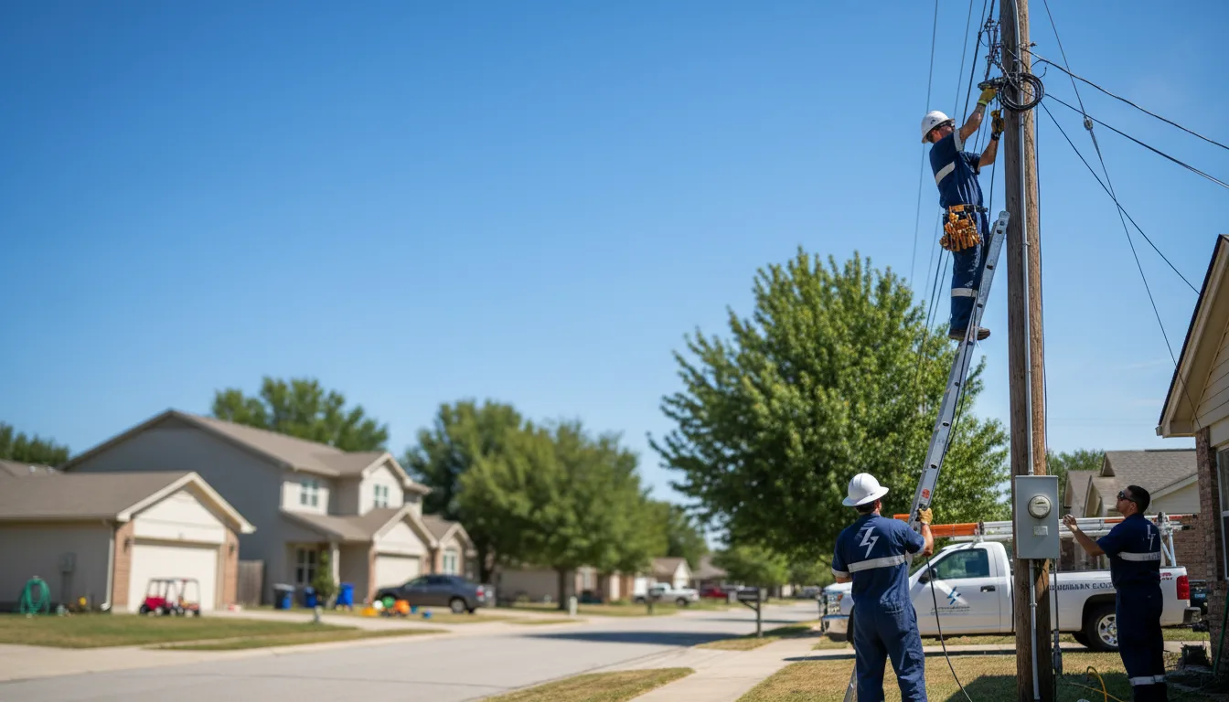 Residential electrician providing installation services in Suring, WI
